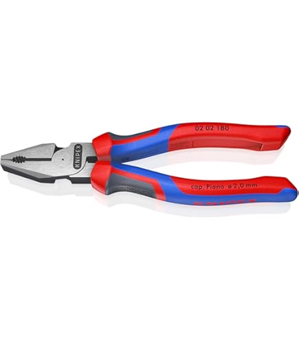 KNIPEX 03 02 180 Comfort Grip Combination Pliers, 7.25-Inch - Side
